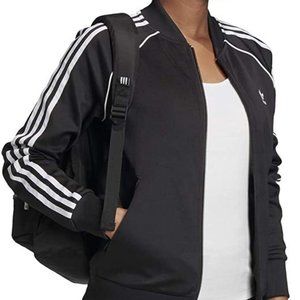 🆕adidas Originals Women's Superstar Track Jacket, Black/White, Brand NEW, NWT